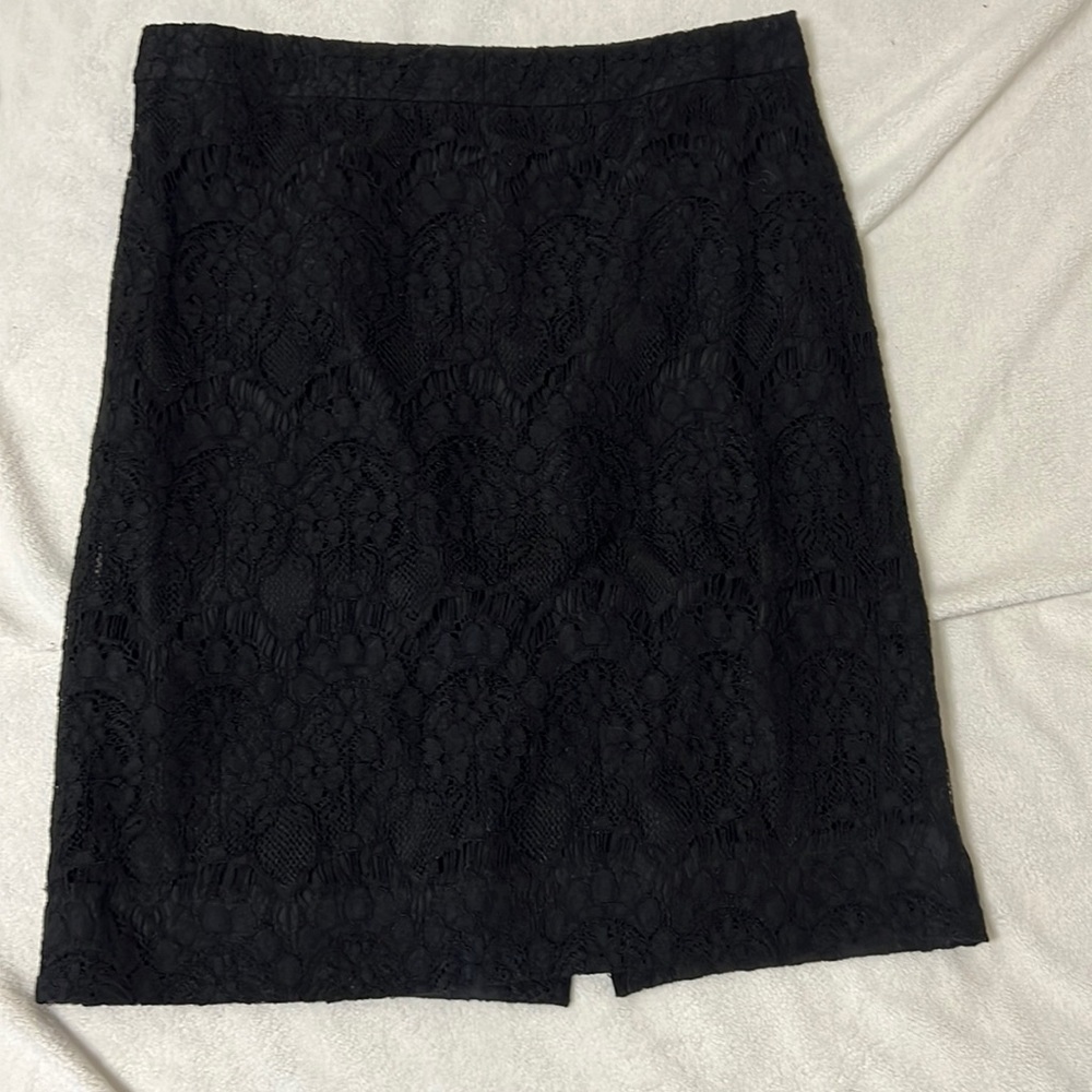 J.Crew lace pencil skirt